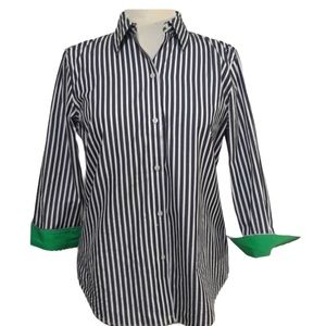 NWT Ralph Lauren 3/4 sleeve button front shirt